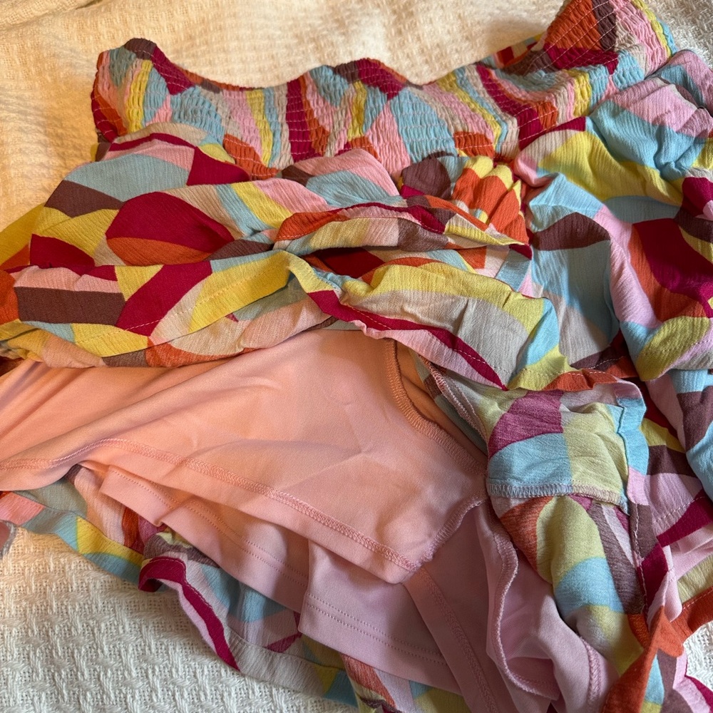 Torrid Multicolored High Waist Ruffled Shorts - Picture 2 of 5